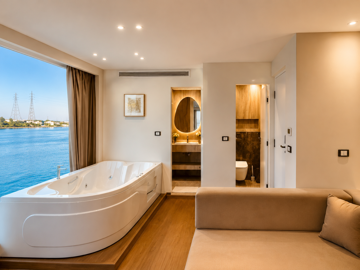 Royal Suite with private Jacuzzi aboard Hathor Dahabiya