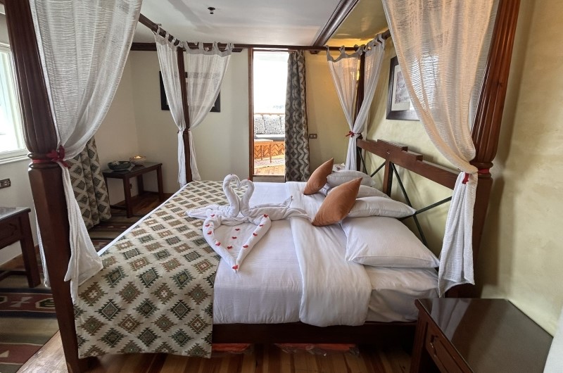 Honeymoon suite aboard Queen Farida
