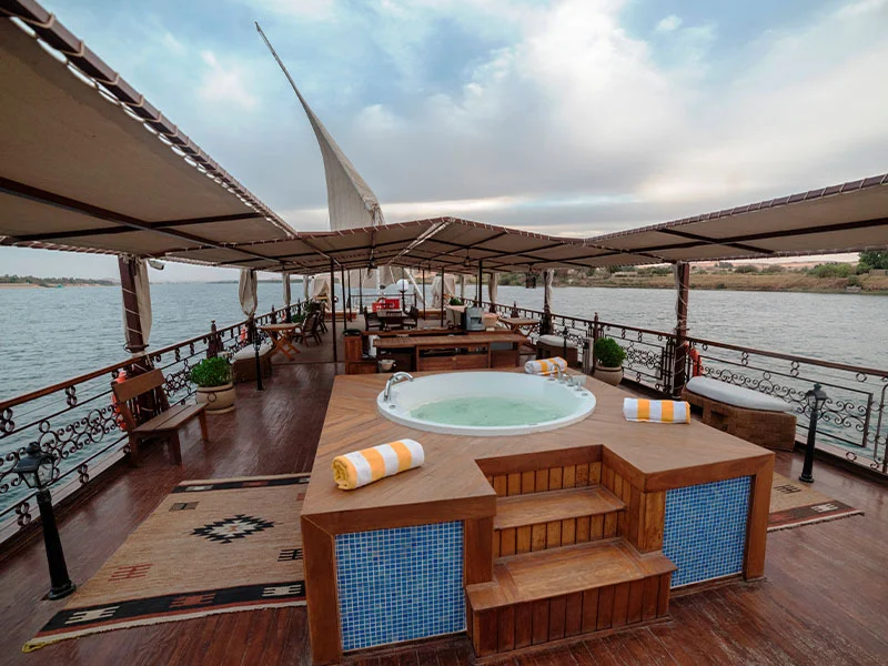 Deck Jacuzzi aboard Sonesta Amirat
