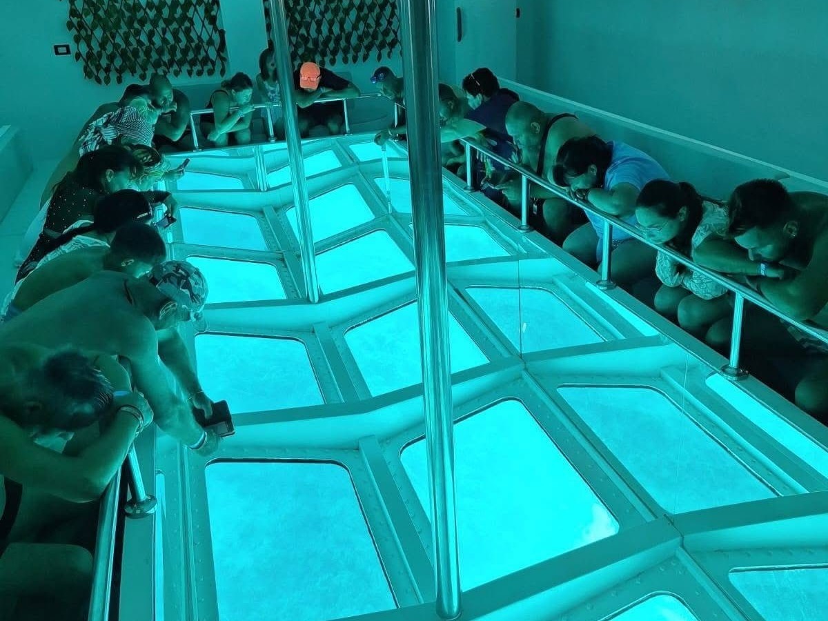 Glass bottom boat