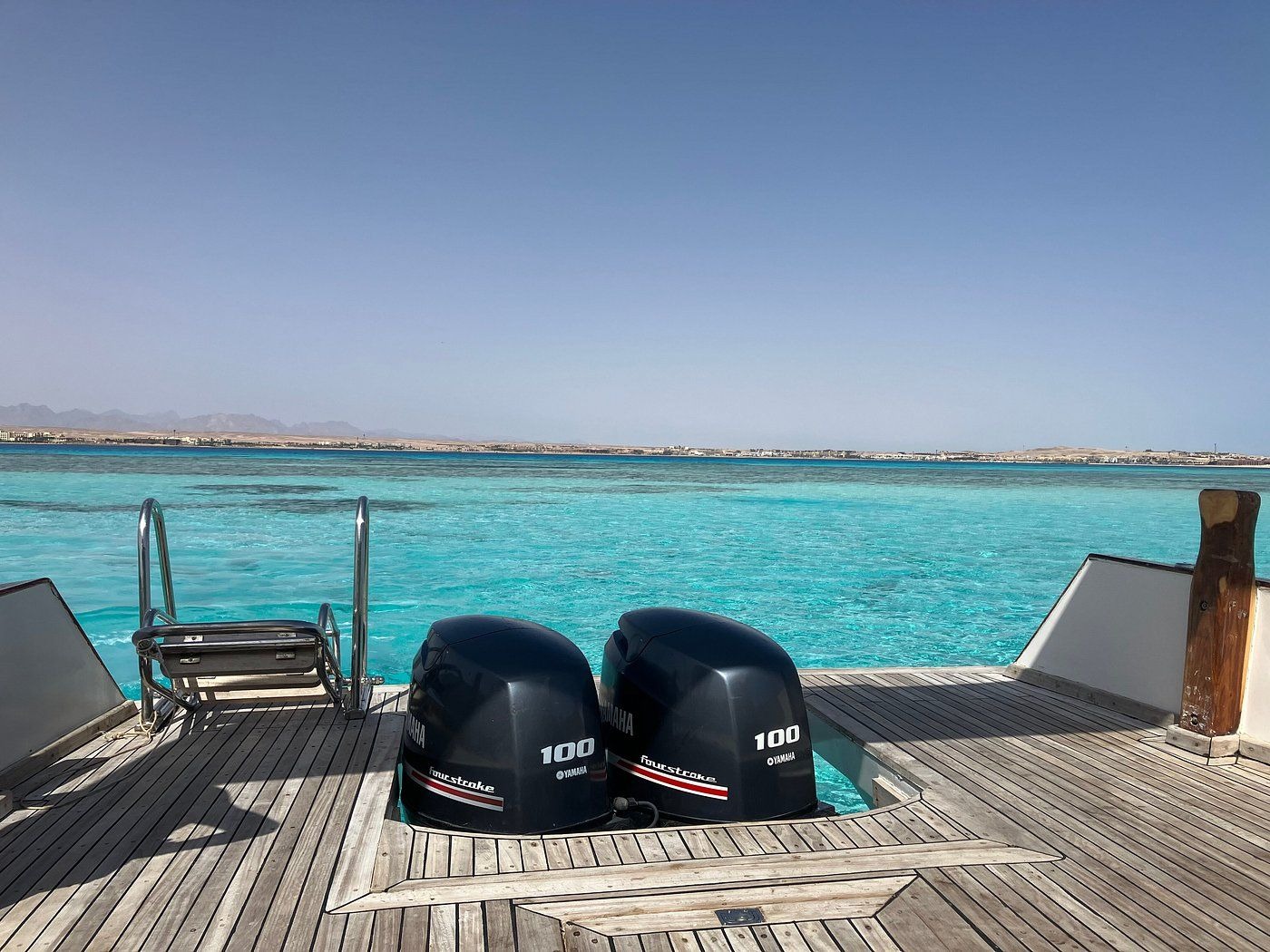 Boat deck with Red Sea view