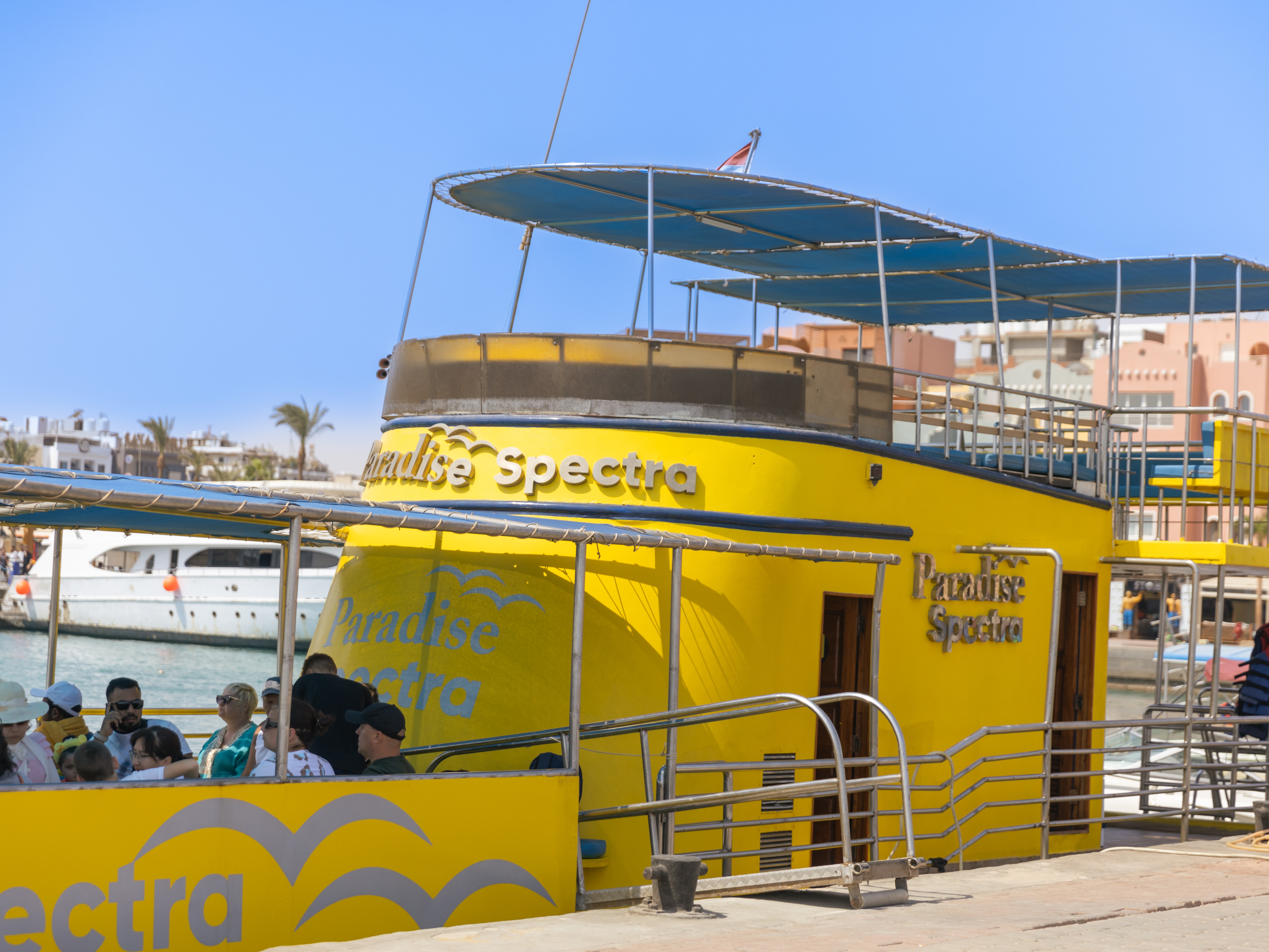 Paradise Spectra yacht at the marina