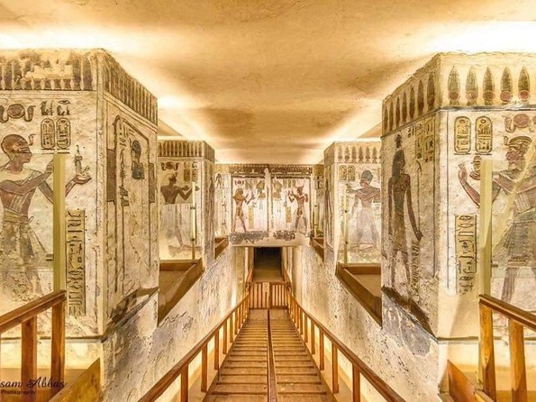 Tomb interior in the Valley of the Kings