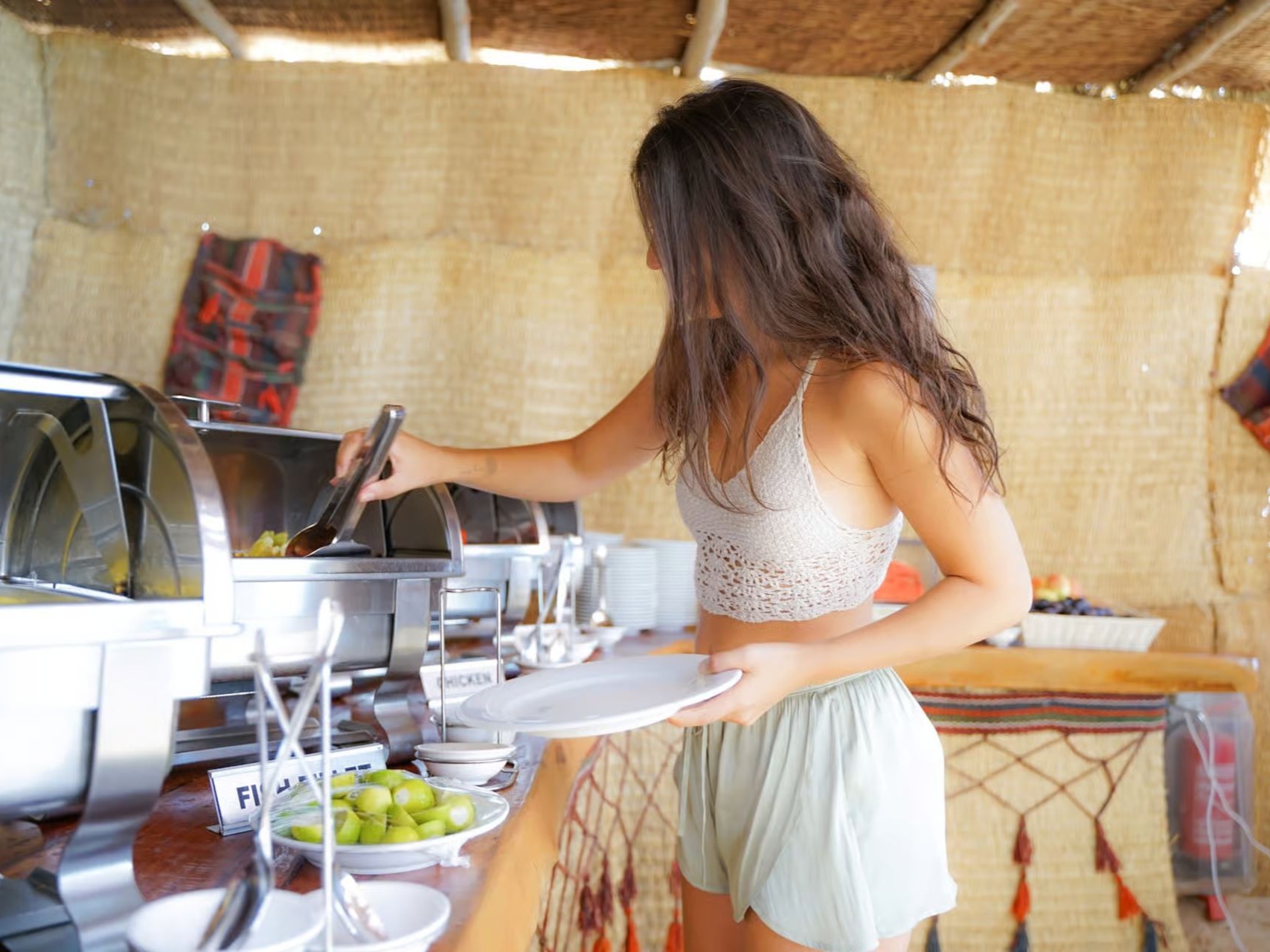 Buffet lunch on Mahmya Island