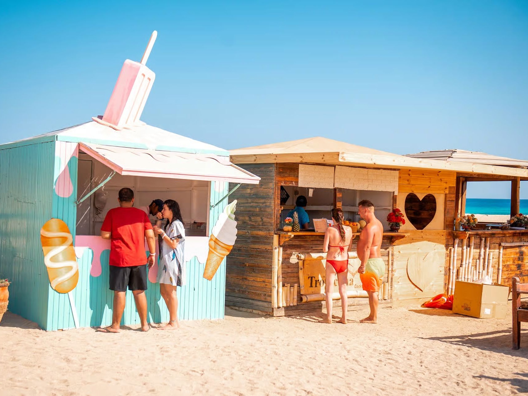 Beach snack and refreshment bars