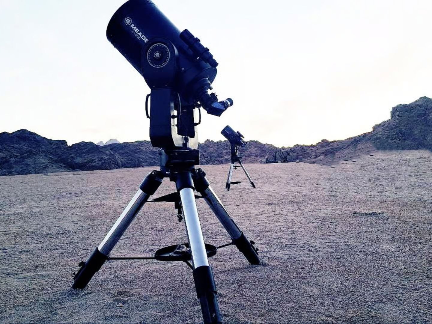 Stargazing with telescope