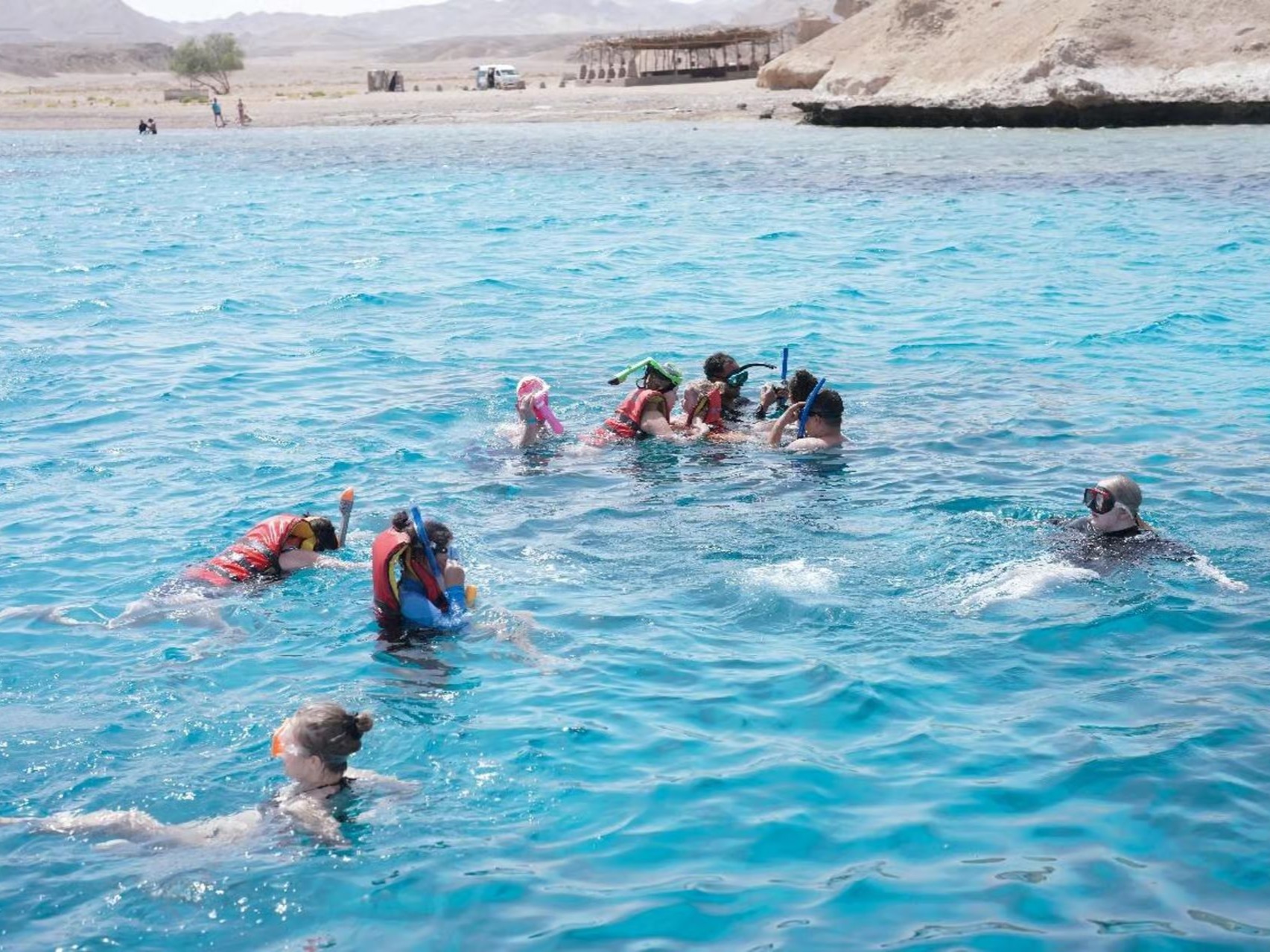 Comfortable boat deck on the Red Sea