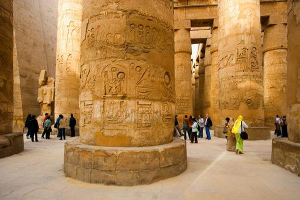 Columns in the Karnak Temple complex