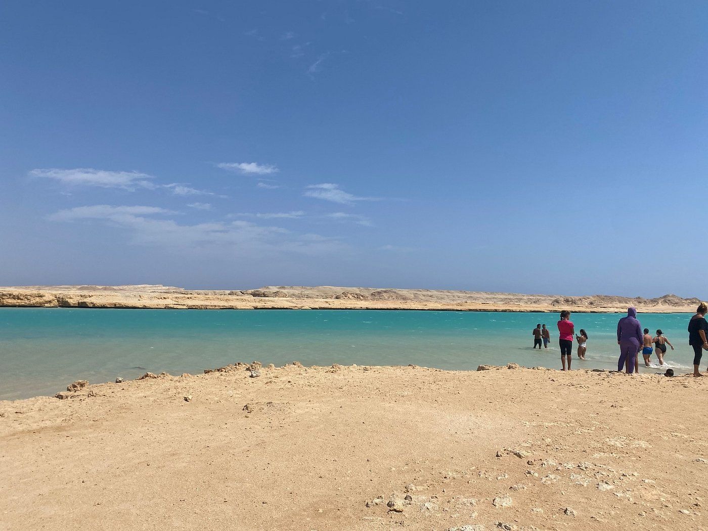 Visitors at the Ras Mohammed shoreline