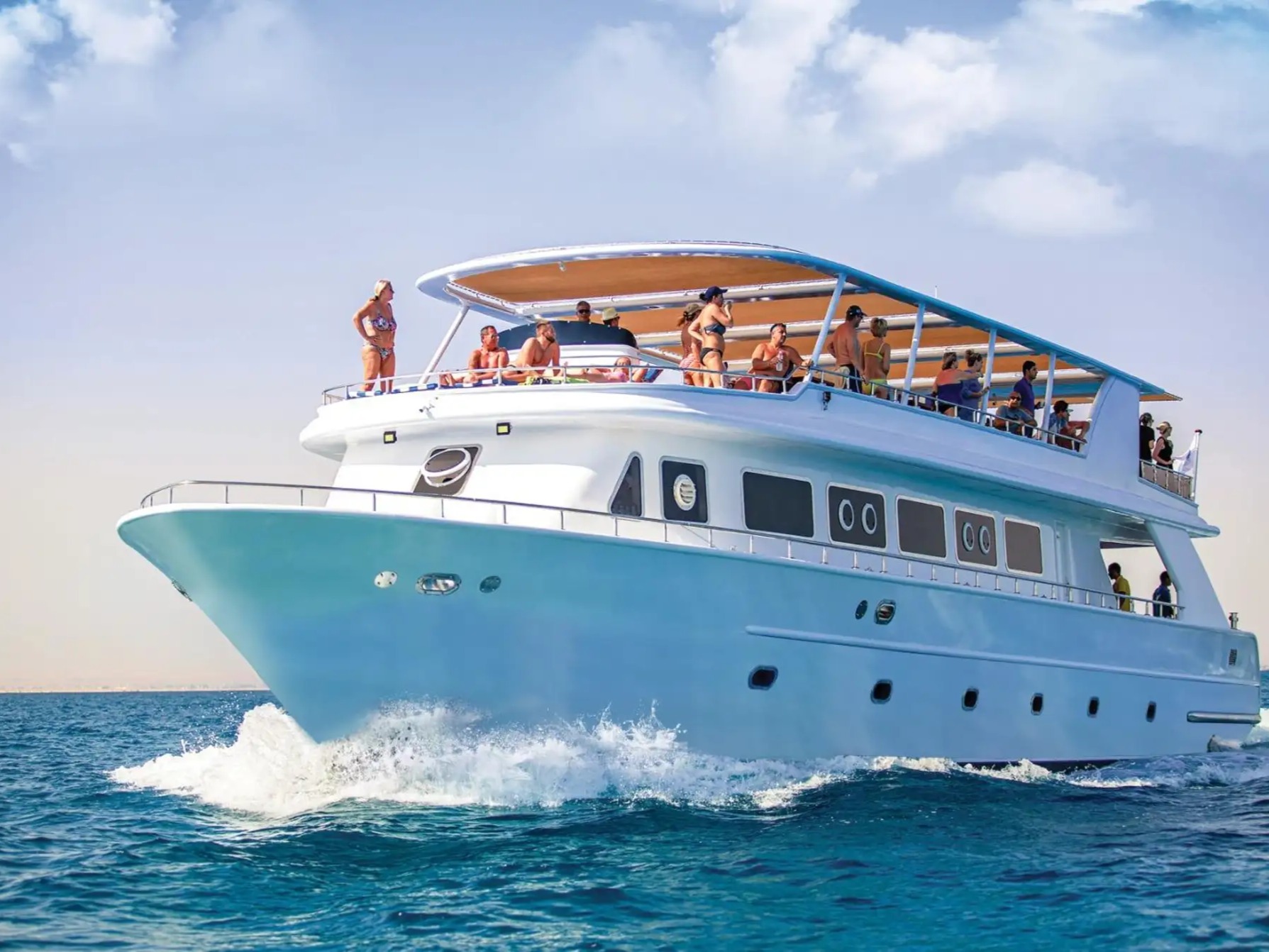 Pharaonic themed Nefertari cruise ship with underwater viewing windows