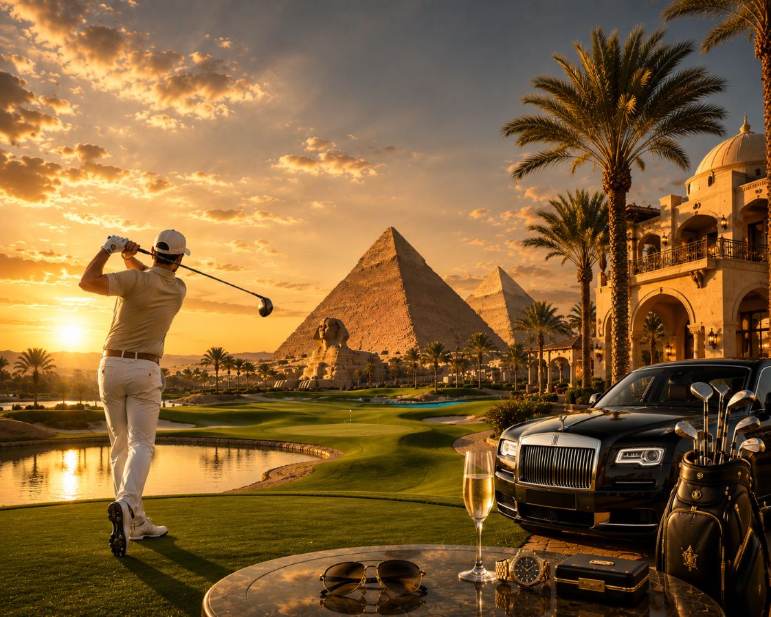Dreamland Golf Club with pyramid views