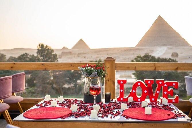 Pyramids and Red Sea beach