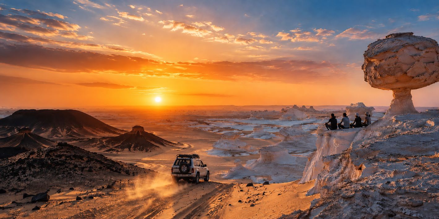 White Desert chalk formations